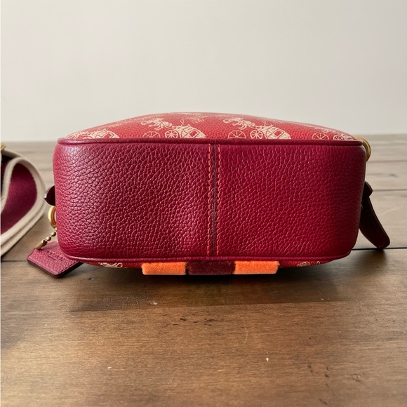 Lunar New Year Camera Bag 16 with Horse And Carriage Print and Varsity Stripe. - Picture 4 of 16